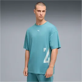 Puma Graphics Oversized Trainingsshirt Baltic Sea Blue XXL