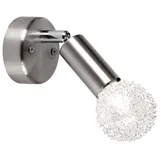ETC Shop Wandstrahler (E14) 7x12 cm silber