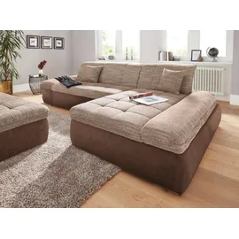 DOMO collection Ecksofa »PB Moric wahlweise mit Bettfunktion + Armteilverstellung, L-Form« im XXL-Format, B/T/H:300/172/80 cm, feine Steppung