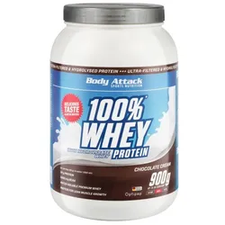Body Attack - 100% Whey Protein - 900g Geschmacksrichtung Erdbeere
