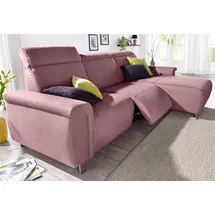 sit&more Ecksofa »Township L-Form«, wahlweise mit elektrischer Wallfree-Funktion rosa