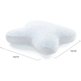 Tempur All-Around Schlafkissen 60 x 50 cm Weiß