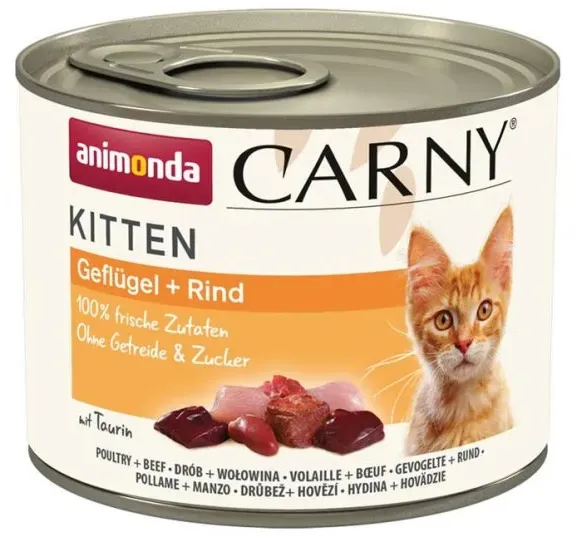 Animonda Carny Kitten Geflügel & Rind - 12x200g