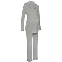 LASCANA Damen Umstandspyjama grau Gr.44/46