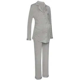 LASCANA Damen Umstandspyjama grau Gr.44/46