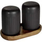 Schöner Wohnen Refia Pfefferstreuer 75 ml Schwarz befüllt