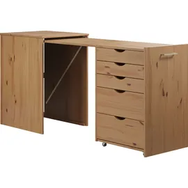 INTER-FURN Schreibtisch, groß ausziehbar von 57 zu 164 cm