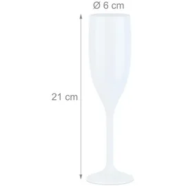 Relaxdays Sektglas 0,15 l 12 St.