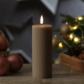 uYuni LED Kerze Thea 15,2 cm sand
