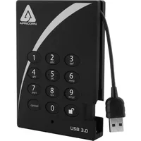 Apricorn Aegis Padlock A25-3PL256-1000 1 TB Externe Festplatte Schwarz