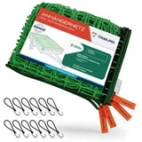 TRIBURG Anhängernetz [DEKRA Geprüft] mit Randverstärkung inkl. Expander Haken, Anhänger Netz mit Randverstärkung inkl. Gummispanner