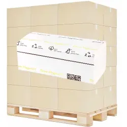 Green Hygiene® FRIEDA Falthandtücher, 2-lagig FRIEDA , 1 Palette = 32 Kartons à 20 Packungen