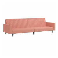 vidaXL Schlafsofa 2-Sitzer Rosa Samt - Rosa