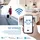 ghome smart Wlan Steckdose 16A, Alexa Steckdose 1 Pack, Smart Home Plug Kompatibel mit Alexa Google Home, App Fernbedienung, Stromverbrauch Messen Sprachsteuerung Timer, NUR auf 2,4GHz WiFi