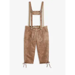 bonprix Regular Fit Trachtenhose aus Lederimitat, braun, 48