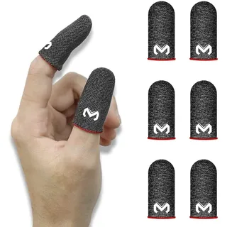 SIOPPKIK - Mobile Gaming Finger Sleeve (6er Pack) - PUBG Finger Sleeves mit Anti-Sweat Effekt - für jedes Spiel und Mobilgerät - inkl. Mikrofasertuch [Video Game]
