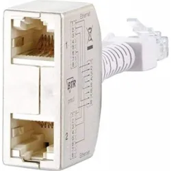 Metz Connect BTR Cable sharing Adpt. pnp 3 2er Set Ethernet-Ethernet VE 2 Ethernet-Ethernet silber, Telefon Zubehör