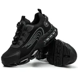 FOGOIN Sicherheitsschuhe Herren S3 Explorer 3.0 Sportliche Arbeitsschuhe Leicht Trends Drehknopf Anti-Smash und Anti-Punktur Arbeit Versicherung Schuhe Unisex - 42 EU