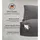 mokebo Relaxliege Cord 65 x 65 x 155 cm Anthrazit mit Hocker