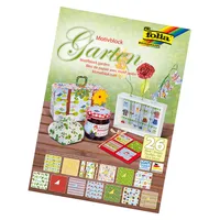 Folia Motivblock Garten Designpapier 24 x 34 cm 26 Blatt