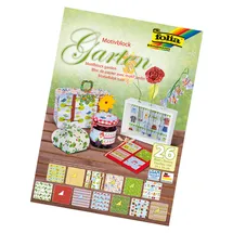 Folia Motivblock Garten Designpapier 24 x 34 cm 26 Blatt