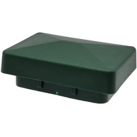 RHEHAG Pfostenkappe KU Dachform flach 60x40 mm 10 Stück (grün)