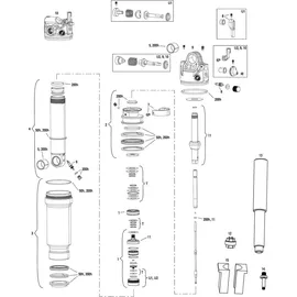 RockShox SIDLuxe Ultimate Remote Dämpfer 3POS 190 x 42,5 mm Schwarz