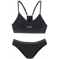 VENICE BEACH Bustier-Bikini Damen Schwarz/Grau 34 Cup C/D