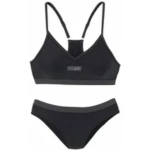 VENICE BEACH Bustier-Bikini Damen Schwarz/Grau 34 Cup C/D
