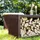 unityshops / firma doris krendl e.u. Kaminholzregal Stahl 118 x 118 x 35 cm Edelrost