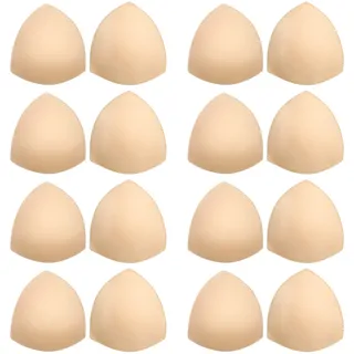 Awpeye BH-Einlagen 8 Paar, BH-Cup-Einsätze, herausnehmbare Brustvergrößerer-Einsätze für Frauen (Beige), 8 Paar, Beige, A-Cup/B-Cup