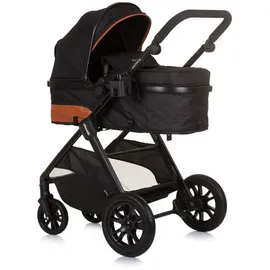 Chipolino Kinderwagen Harmony 2 in 1 Wickeltasche, Getränkehalter, Fußabdeckung schwarz