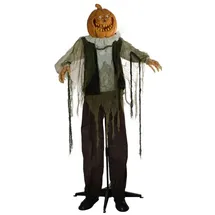 Europalms Halloween Figur Kürbismann, animiert, 170cm