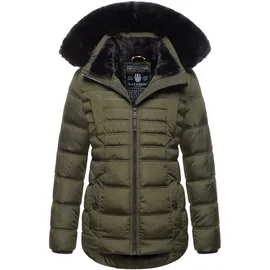 Navahoo Winterjacke "Lissandra", Damen, Gr. M (38), grün (olive), Obermaterial: 100% Polyester. Innenseite: 100% Polyester, Jacken Winterjacke, mit hochwertigem Steppdesign