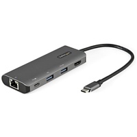 Startech StarTech.com USB C Multiport Adapter - 10 Gbit/s USB Typ C Mini Dock mit 4K 30Hz HDMI - USB PD - 3 Port USB Hub, GbE - USB 3.1