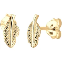 Elli Ohrstecker Feder gold 925 Sterling Silber onesize
