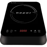 Beper BF.700 Induktionskochfeld Kratzfestem Glas, 200–2000 W, 10 Leistungsstufen, Timer,