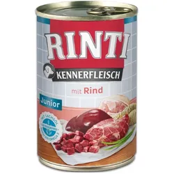 Rinti Kennerfleisch Junior Rind Nassfutter für Hunde - Rindfleisch 400g