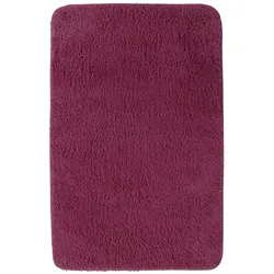 NYVI Badematte NYVISpa Lasalle  - Badezimmerteppich - Rutschfest, Saugfähig, Schnell Trocknend, Fußbodenheizung geeignet, Waschbar, Weich Farbe:Lila;Größe:Badematte 70x120 cm
