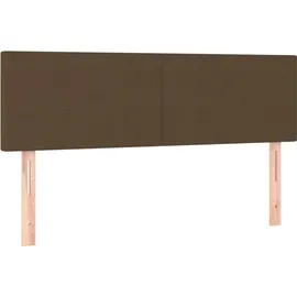 vidaXL Boxspringbett 140 x 200 cm Dunkelbraun