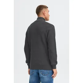 !Solid Troyer SDGoma", Herren, Gr. M, grau (dunkelgrau melange), Obermaterial: 70% Baumwolle CO recyc.. 30% Polyester Pol. recyc.., Pullover Troyer