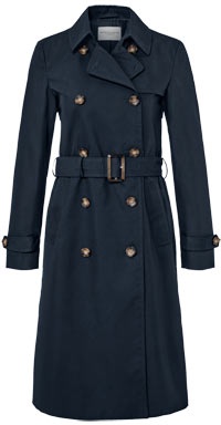 Tchibo - Trenchcoat - Dunkelblau - Gr.: 42 - blau - 42