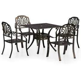 vidaXL Bistroset 5-tlg. bronz