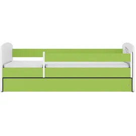 raumhirsch furniture Kinderbett mit Motiv Katze 80 x 180 cm Holzwerkstoff grün