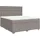 vidaXL Boxspringbett mit Matratze Taupe 180x200 cm Stoff