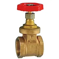 Riegler Muffen-Absperrschieber, ohne Spindelhub, Messing, G 3/4, DN 20