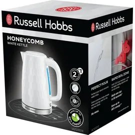 Russell Hobbs Honeycomb Wasserkocher weiß