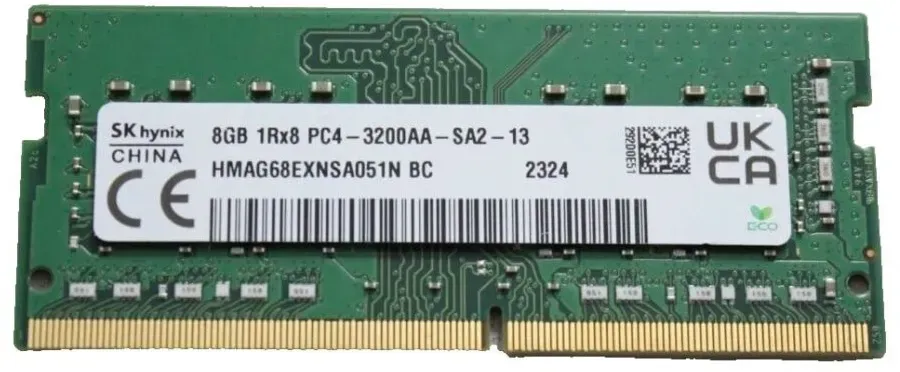 SK Hynix 8GB DDR4 SODIMM 3200MHZ RAM Arbeitsspeicher HMAG68EXNSA051N
