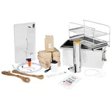 SMAK Räucherofen, Komplett-Set, zum kalt- und heiß räuchern silberfarben