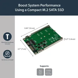Startech M.2 NGFF SSD auf 2.5 Zoll Adapter Konverter